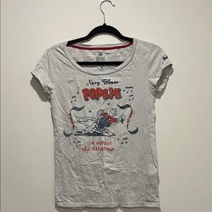 Popeye Graphic White T-Shirt